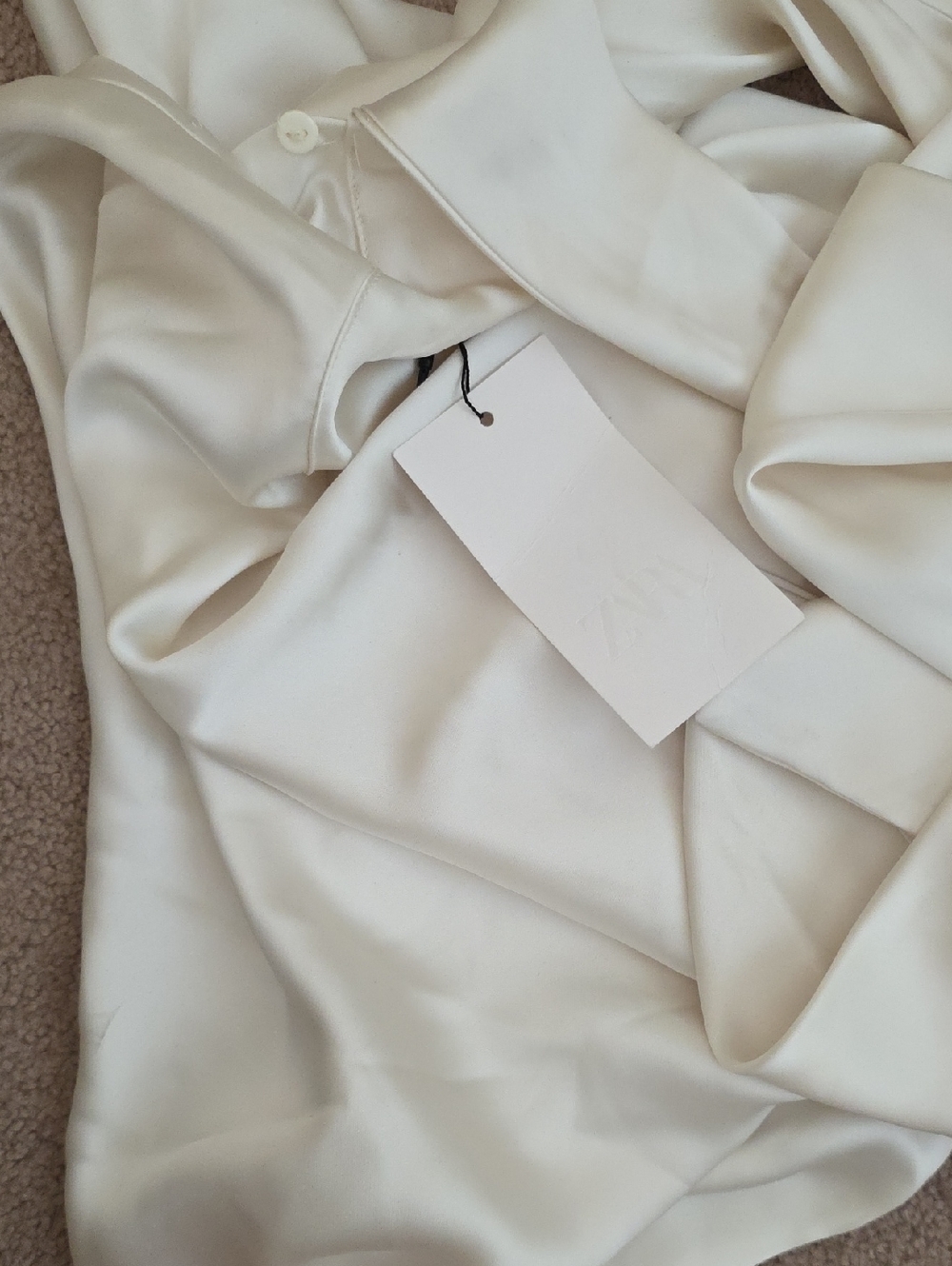 ZARA SCARF SATIN EFFECT SHORT DRESS SIZE XS - Picture 17 of 17